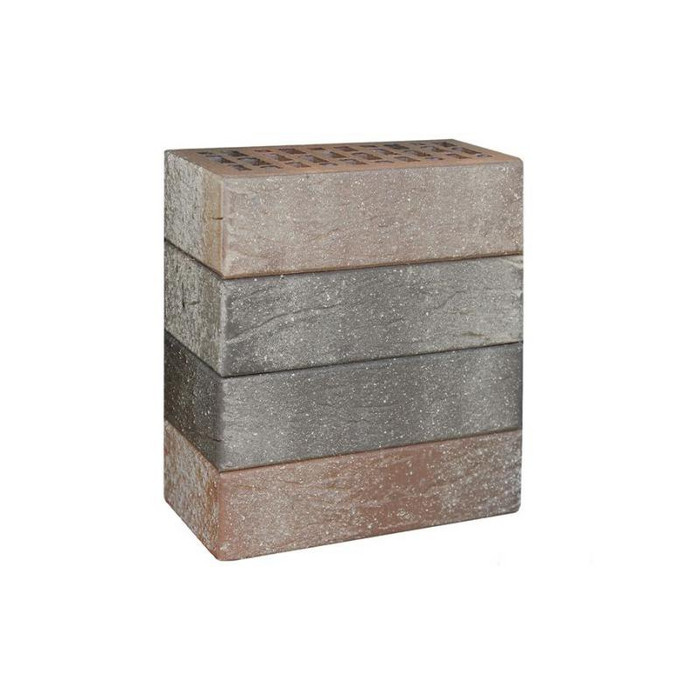 Кирпич облицовочный ЛСР красный флэш ультра с пепельной посыпкой рустик 250х120х65 мм