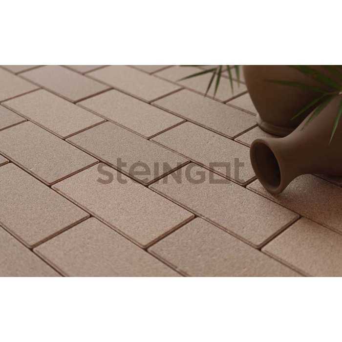 Тротуарная плитка Steingot Моноцвет, Прямоугольник, бежевый, 200x100x80 мм